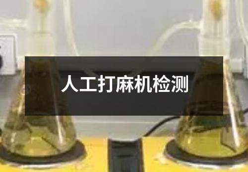 人工打麻机检测