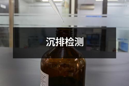 沉排检测