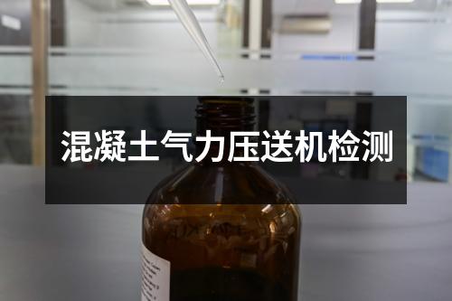 混凝土气力压送机检测