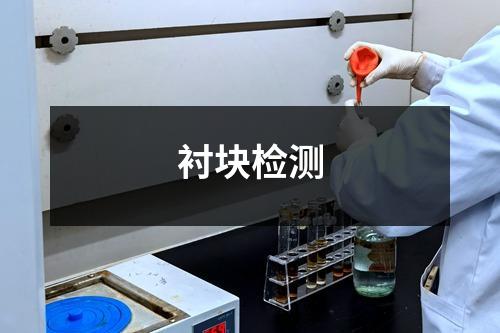 衬块检测