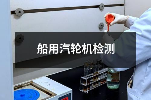 船用汽轮机检测