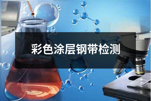 彩色涂层钢带检测