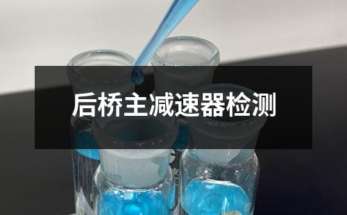 后桥主减速器检测