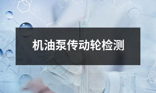 机油泵传动轮检测