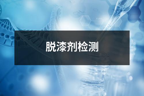 脱漆剂检测