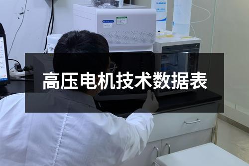 高压电机技术数据表