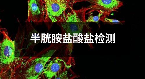 半胱胺盐酸盐检测
