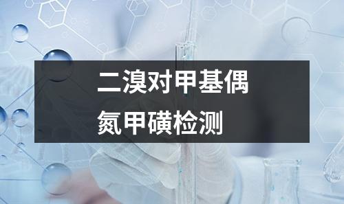 二溴对甲基偶氮甲磺检测