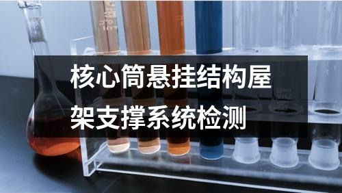 核心筒悬挂结构屋架支撑系统检测