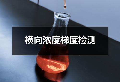 横向浓度梯度检测