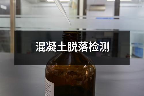 混凝土脱落检测