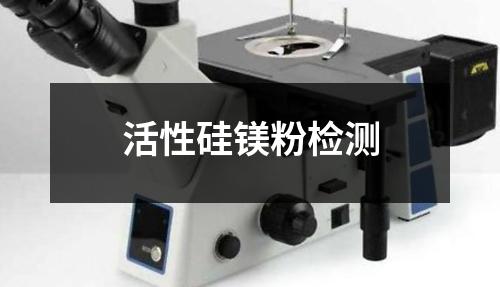 活性硅镁粉检测