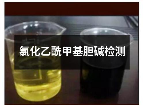 氯化乙酰甲基胆碱检测