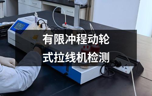有限冲程动轮式拉线机检测
