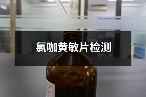 氯咖黄敏片检测