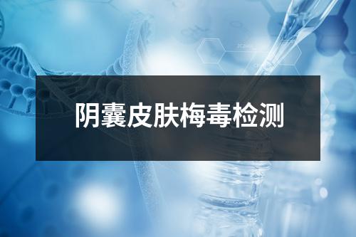 阴囊皮肤梅毒检测