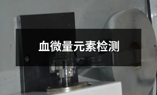 血微量元素检测
