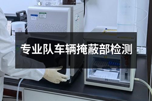 专业队车辆掩蔽部检测