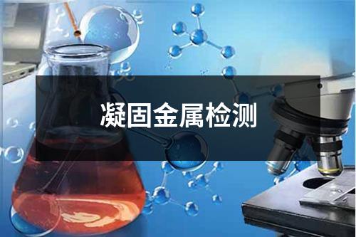 凝固金属检测