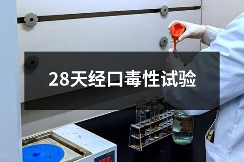 28天经口毒性试验