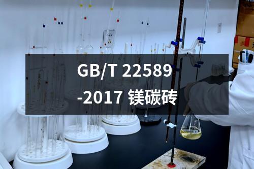 GB/T 22589-2017 镁碳砖