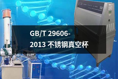 GB/T 29606-2013 不锈钢真空杯