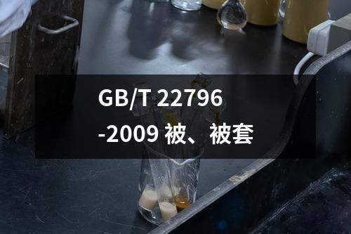 GB/T 22796-2009 被、被套