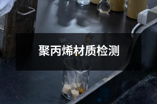 聚丙烯材质检测