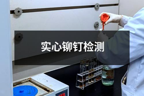 实心铆钉检测