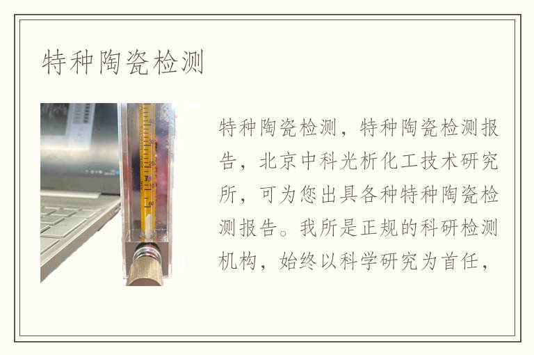 特种陶瓷检测