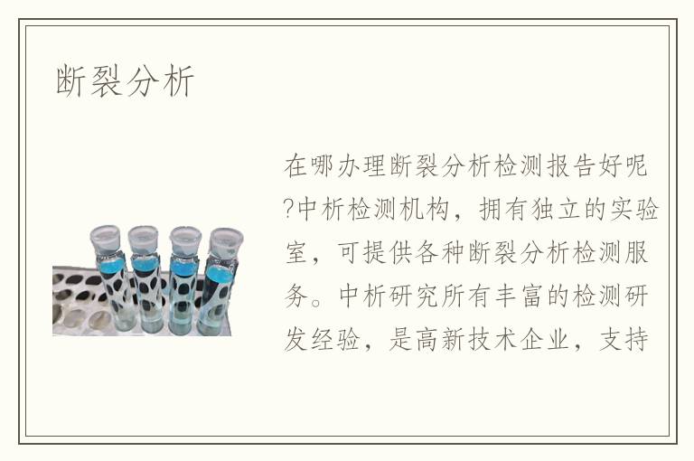 断裂分析