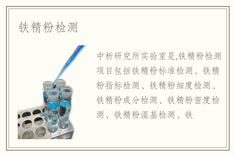 铁精粉检测
