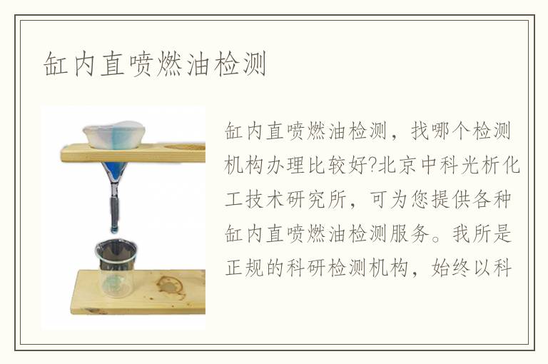 缸内直喷燃油检测