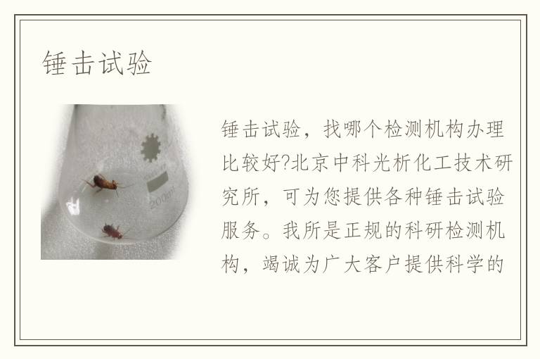 锤击试验