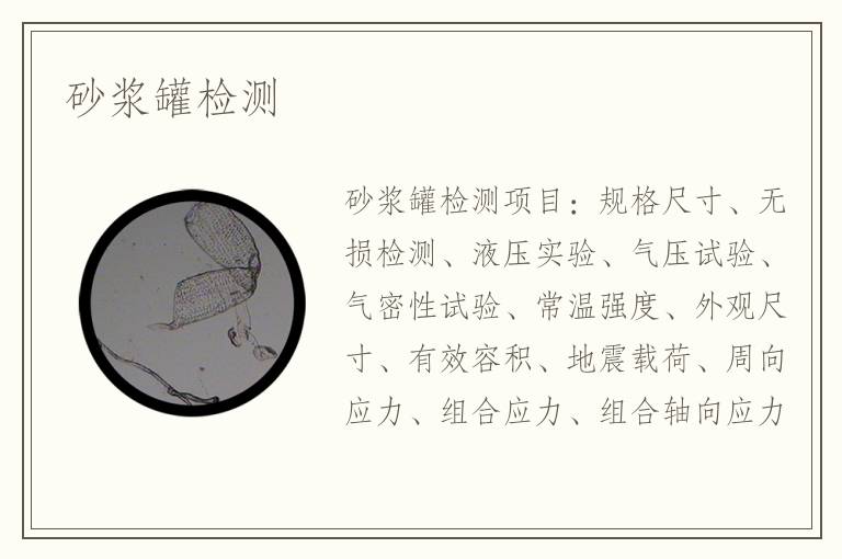 砂浆罐检测